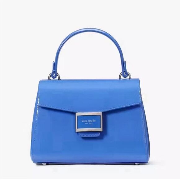 Kate Spade Katy Small Top-Handle Bag – Patent Leather, Fluorite - Picture 1 of 12
